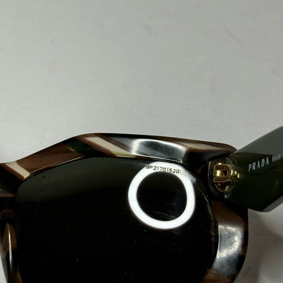 PRADA Grey And Brown Crystal Color Sunglasses - Picture 9 of 17